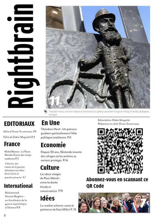 Le Sionisme, de Theodore Herzl au mois d'Octobre 2024 - Rightbrain Magazine store