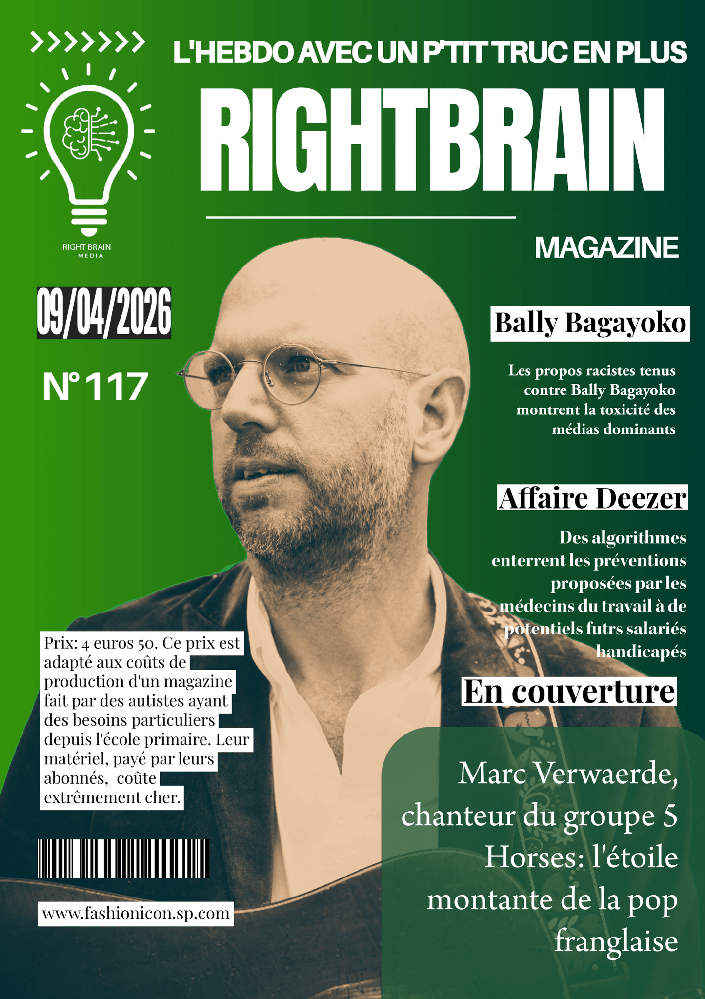 Marc Verwaerde, chanteur du groupe 5 Horses: l'étoile montante de la pop franglaise - Rightbrain Magazine store