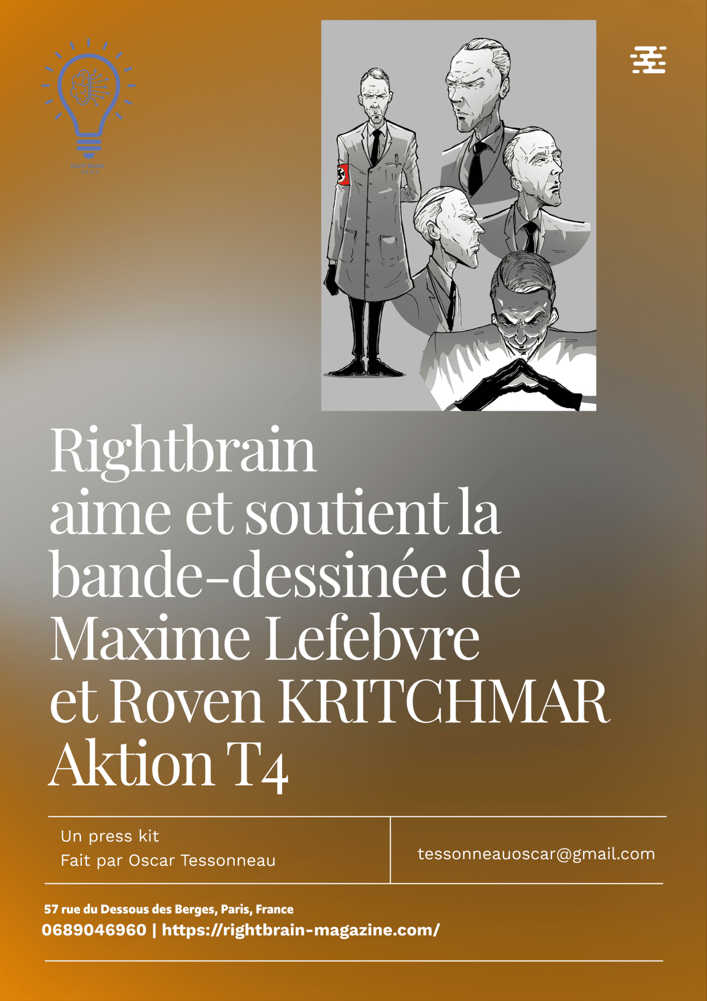 Venez à notre grand évÚnement autour de la bd Aktion T4 - Rightbrain Magazine store