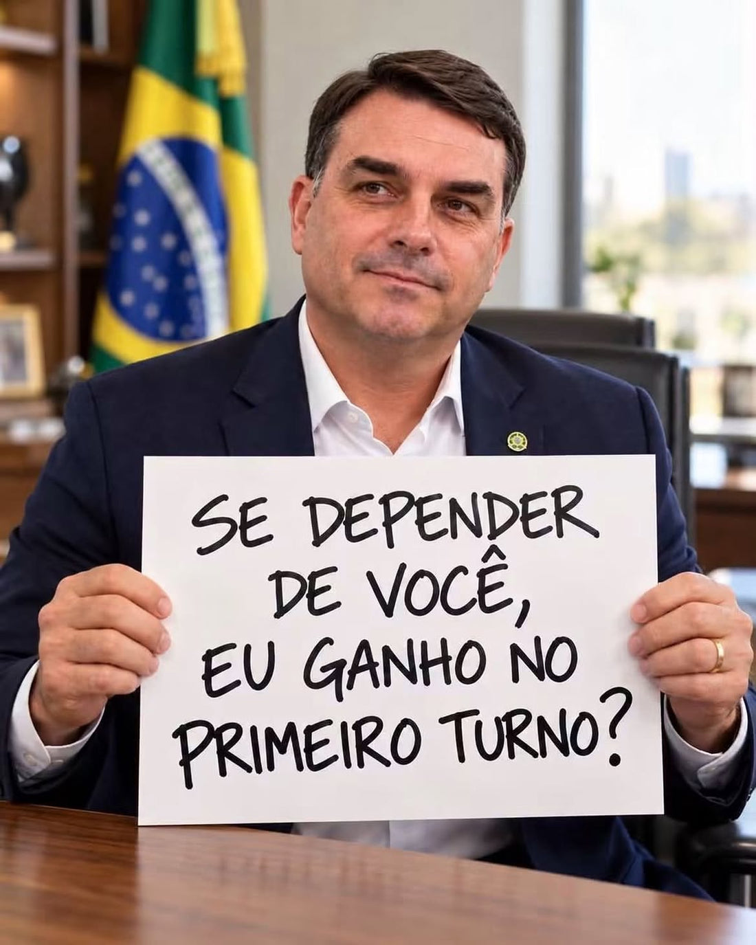 Au Brésil, Flavio Bolsonaro devance Lula au premier tour
