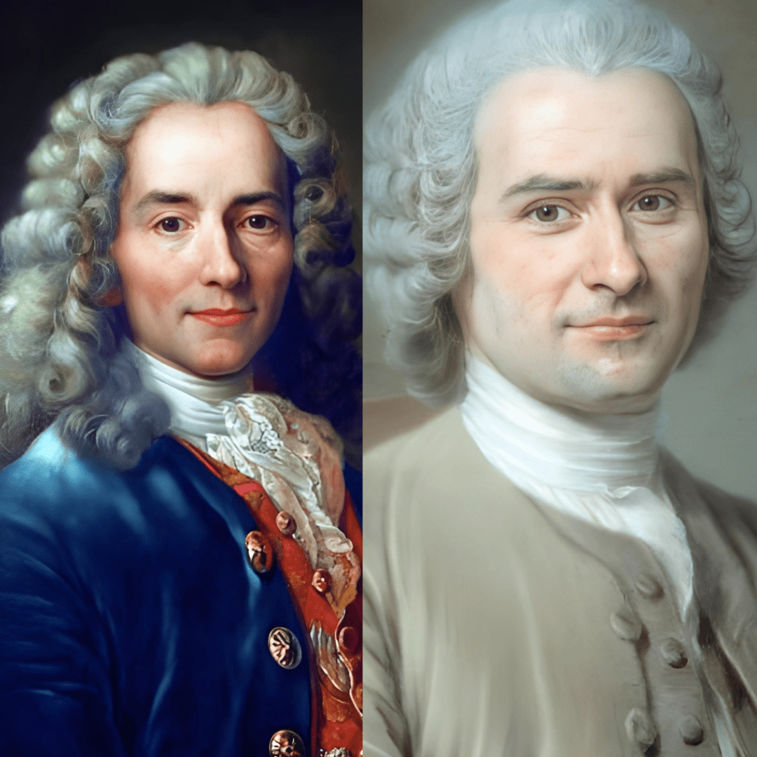 La religion fut au cœur des querelles entre Voltaire et Rousseau - Rightbrain Magazine store 