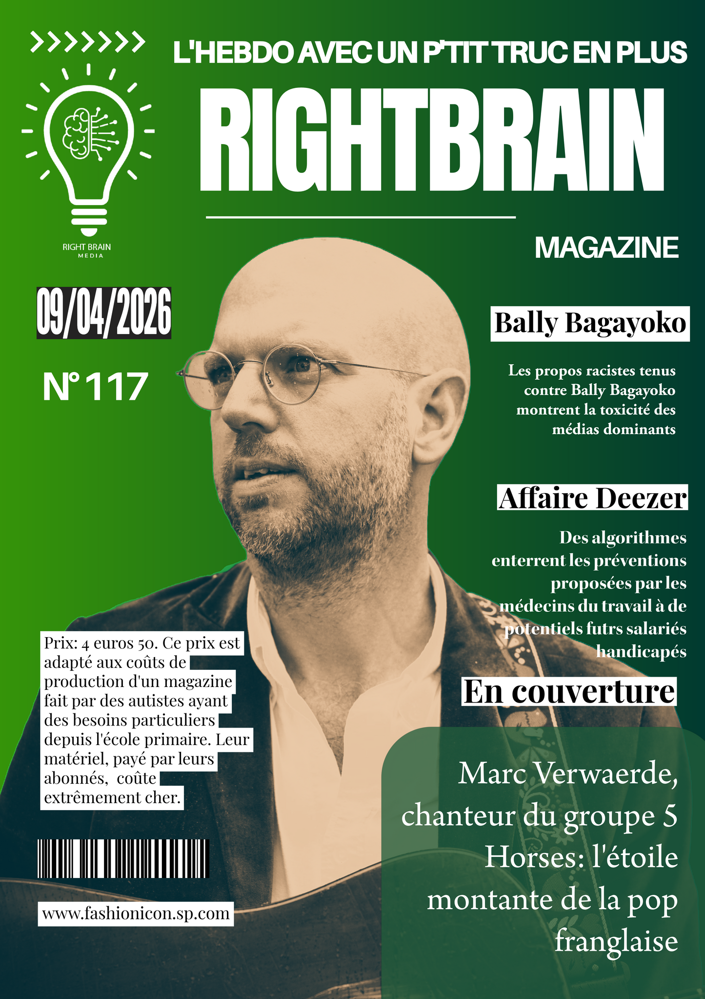 Marc Verwaerde, chanteur du groupe 5 Horses: l'étoile montante de la pop franglaise