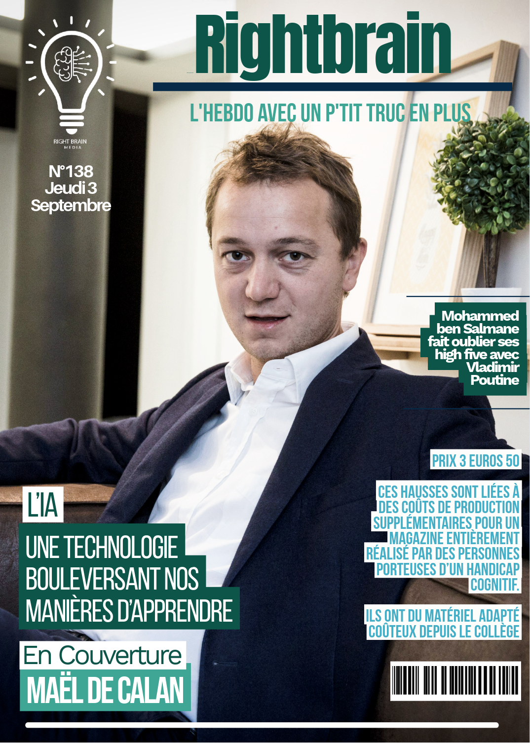 Maël de Calan : « Il manque 10 milliards d'euros pour le handicap » — N°138