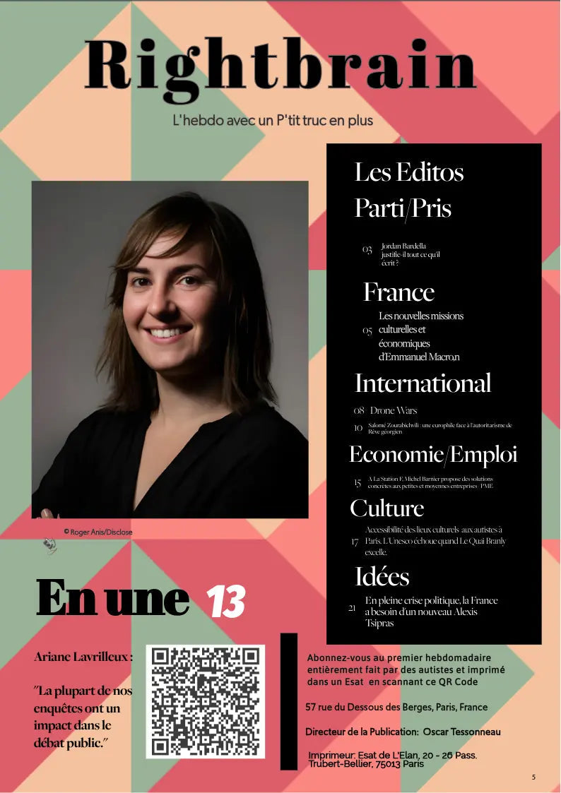 Ariane Lavrilleux: « Une demande forte du public garantit un avenir prometteur à l’investigation. » - Rightbrain Magazine store