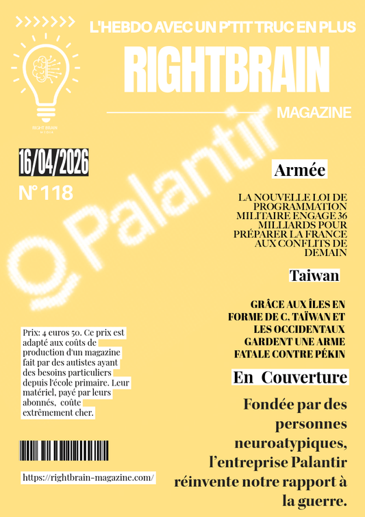 Avec l'intelligence artificielle, Palantir réinvente nos rapports à la guerre - Rightbrain Magazine store