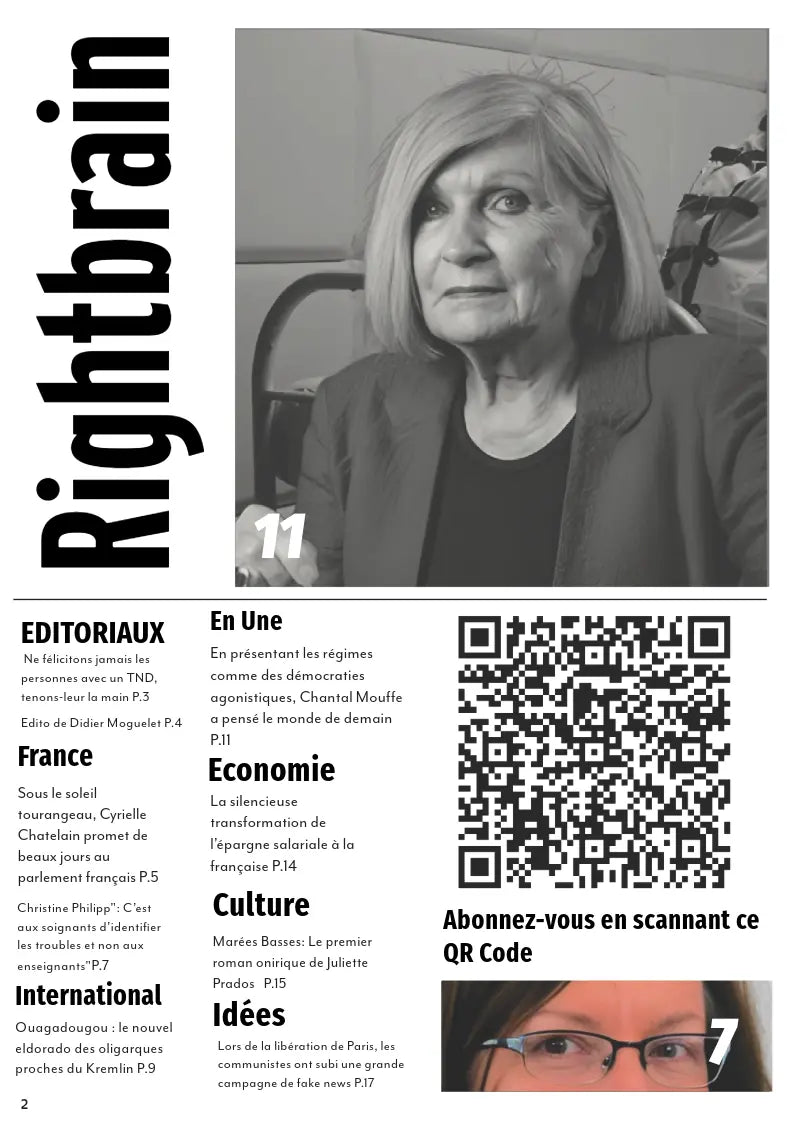 Chantal Mouffe et la démocratie agonistique - Rightbrain Magazine store