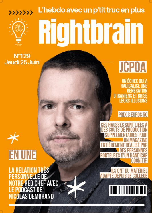 En Une: La relation très personnelle de notre red chef avec le podcast de Nicolas Demorand - Rightbrain Magazine store