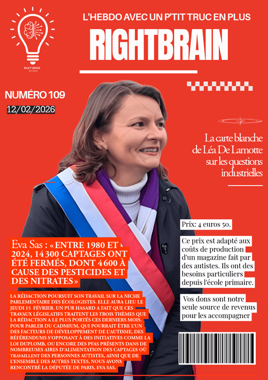 Eva Sas : « ENTRE 1980 ET 2024, 14 300 CAPTAGES ONT ÉTÉ FERMÉS, DONT 4 600 À CAUSE DES PESTICIDES ET DES NITRATES » - Rightbrain Magazine store