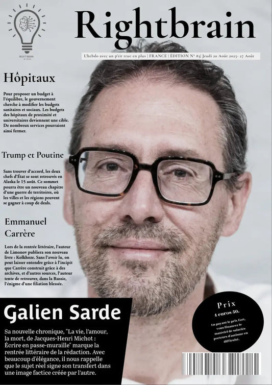 Galien Sarde: À l’origine de La vie, l’amour, la mort, de Jacques-Henri Michot, - Rightbrain Magazine store