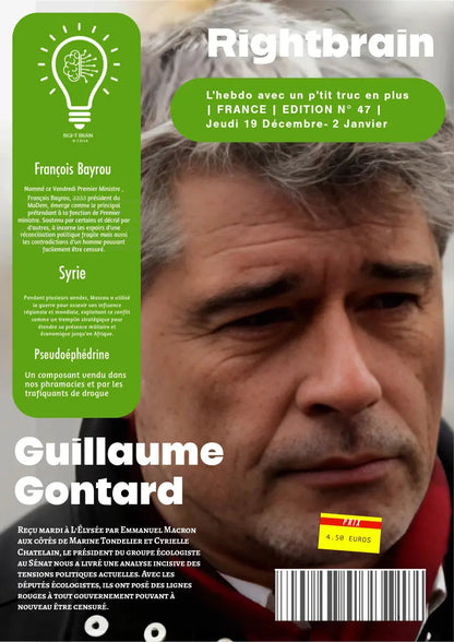 Guillaume Gontard: "Les Français réclament de la justice fiscale, sociale et plus d’égalité dans le partage des richesses." - Rightbrain Magazine store