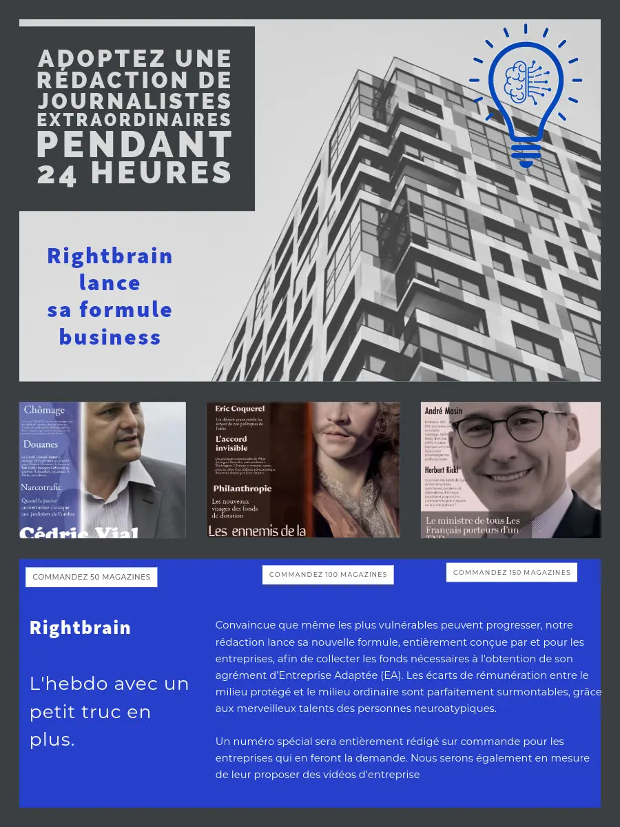 La formule Business - Rightbrain Magazine store