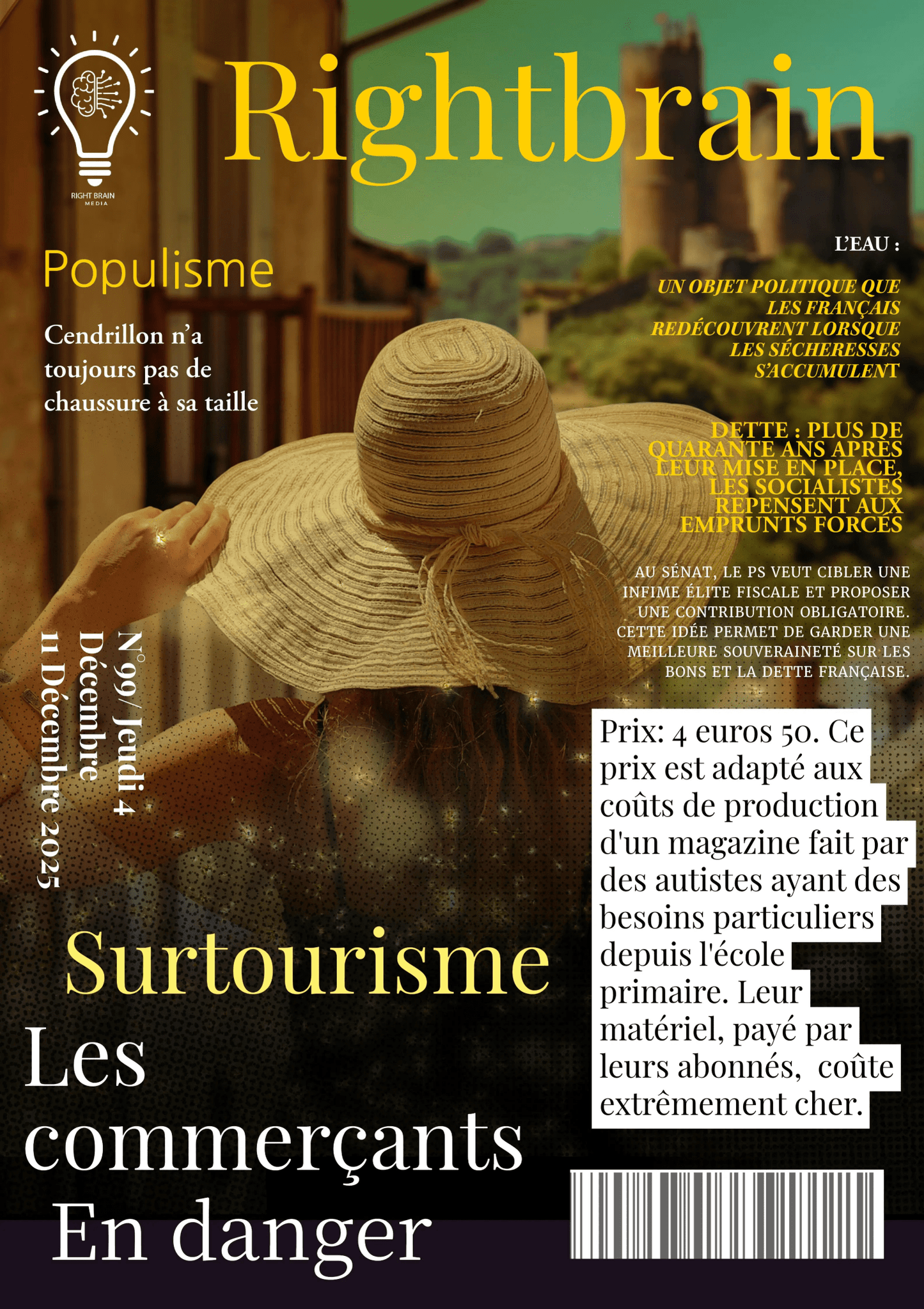 Numéro 99: En quoi le surtourisme pénalise de nombreux commerçants? - Rightbrain Magazine store