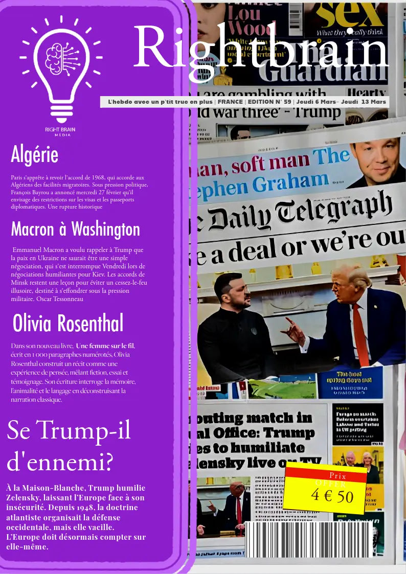 Se Trump-il d'ennemi? - Rightbrain Magazine store
