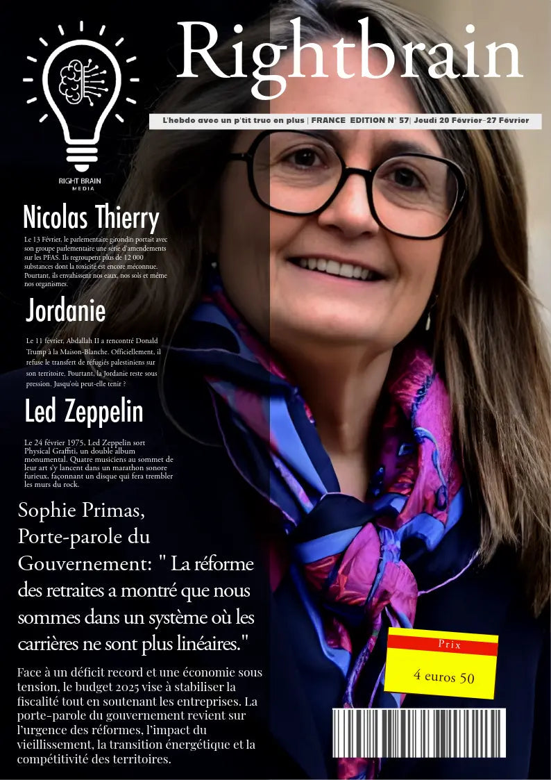 Sophie Primas, Porte-parole du Gouvernement: " La réforme des retraites a montré que nous sommes dans un système où les carrières ne sont plus linéaires." - Rightbrain Magazine store