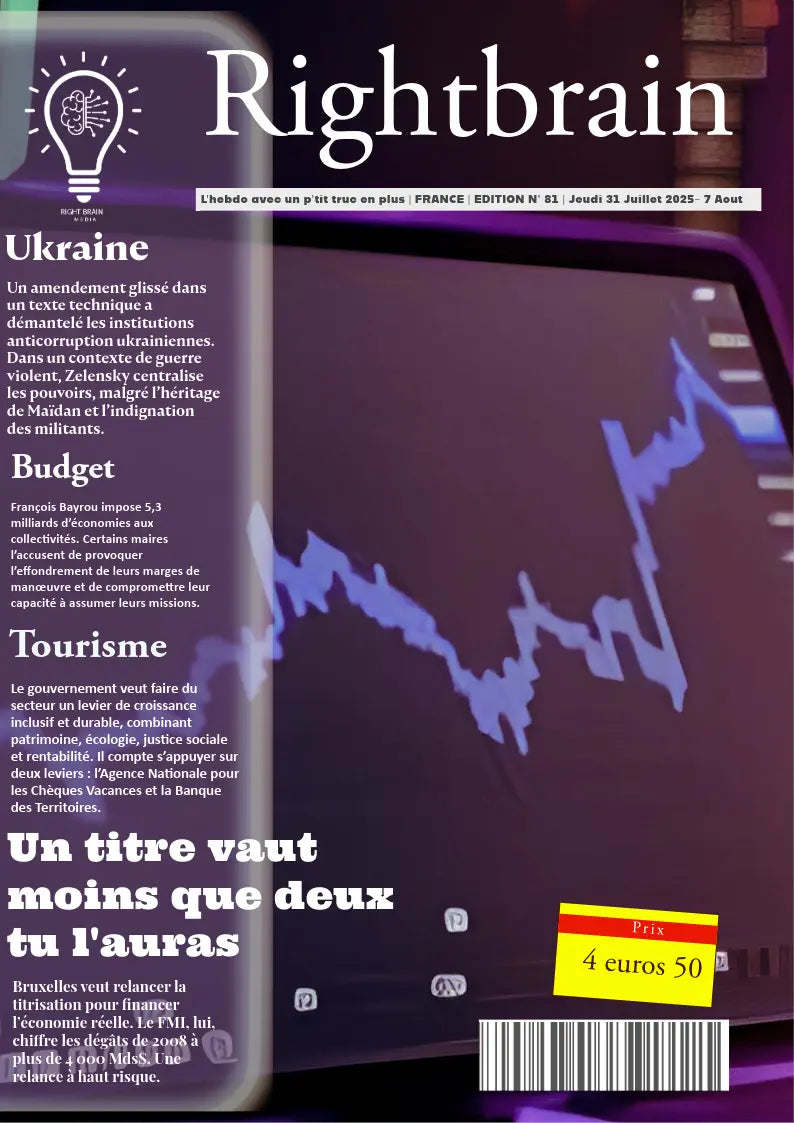 Titrisation financière: Un titre vaut moins que deux tu l'auras - Rightbrain Magazine store