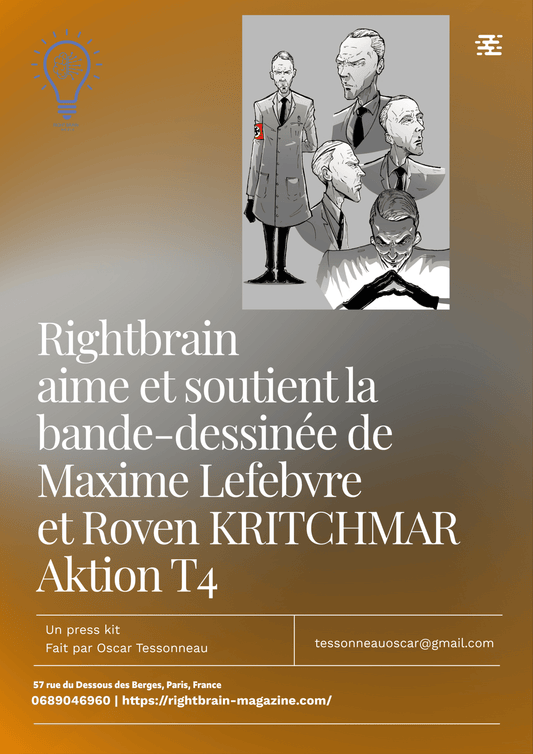 Venez à notre grand évènement autour de la bd Aktion T4 - Rightbrain Magazine store